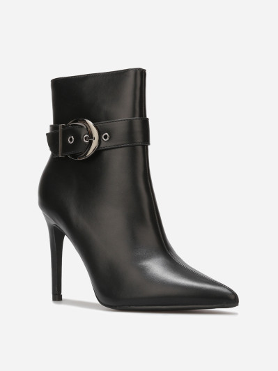 Bottines à bout pointu et boucle