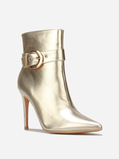 Bottines à bout pointu et boucle