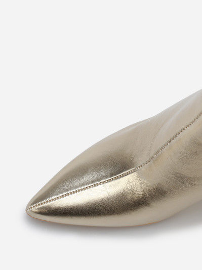 Bottines à bout pointu et boucle