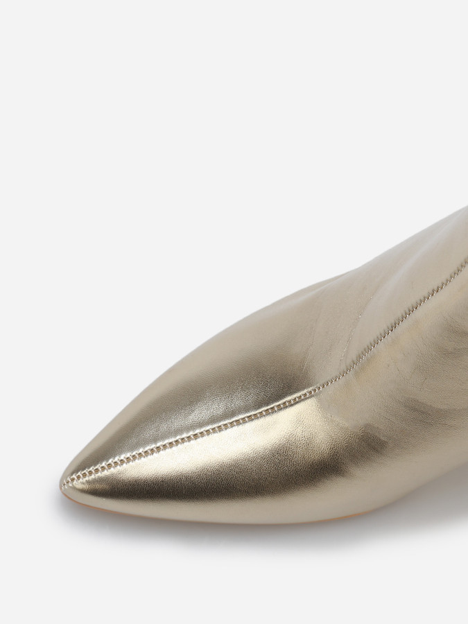 Bottines à bout pointu et boucle