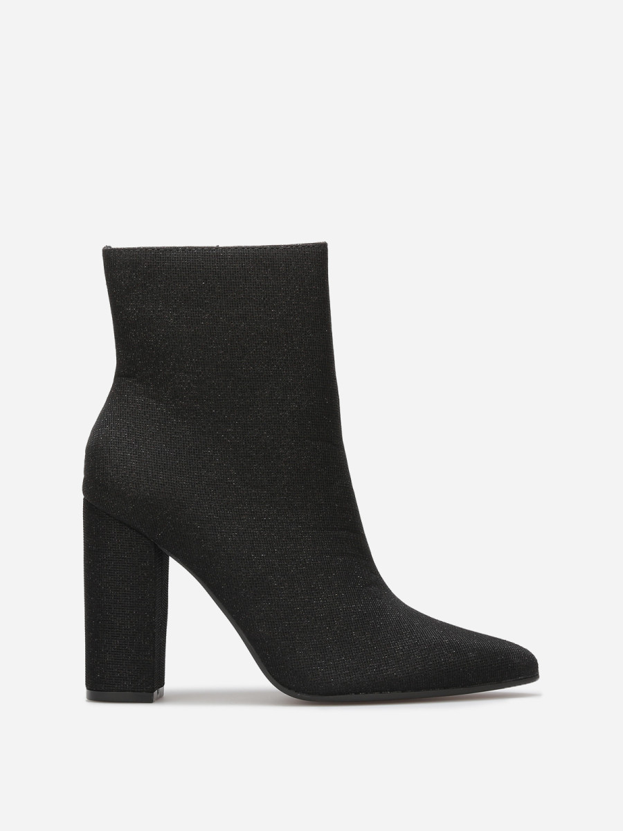 Bottines pailletées à bout pointu