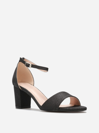 Sandales à talon pailletées