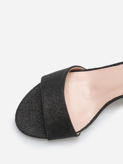 Sandales à talon pailletées