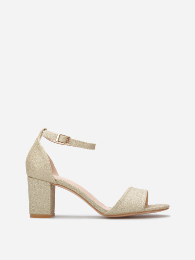 Sandales à talon pailletées