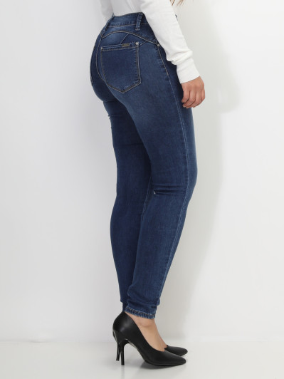 Jeans skinny Push-Up avec éraflures