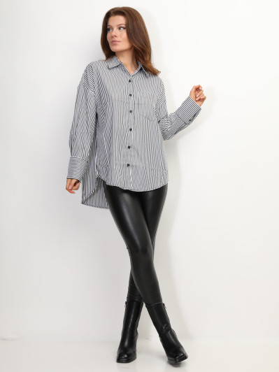 Chemise oversize à rayures