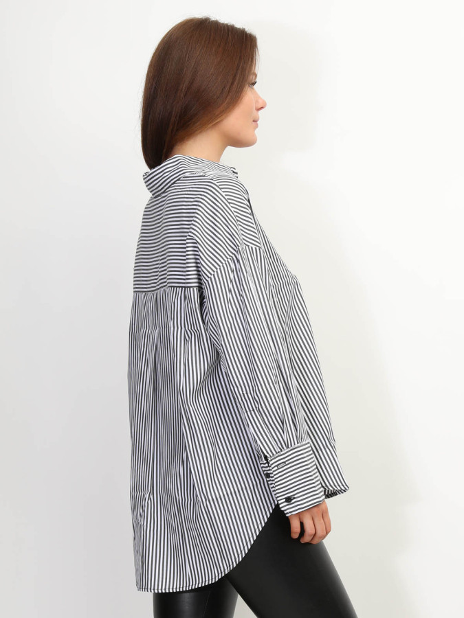 Chemise oversize à rayures