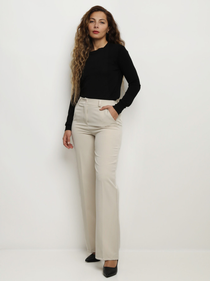 Pantalon tailleur wide leg
