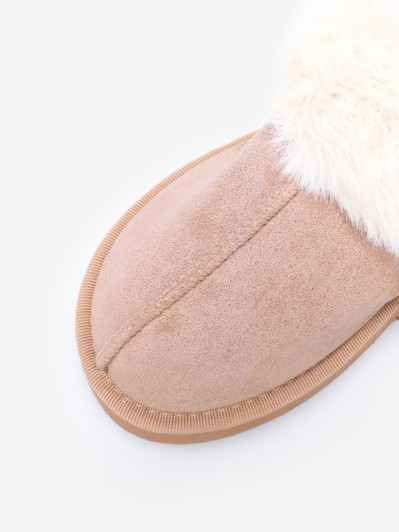 Mules fourrées à plateforme