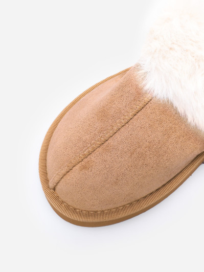 Mules fourrées à plateforme