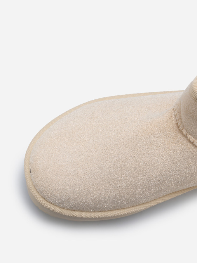 Boots en suédine fourrées à plateforme