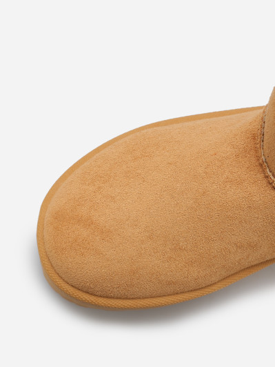 Boots en suédine fourrées à plateforme