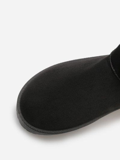 Boots en suédine fourrées à plateforme