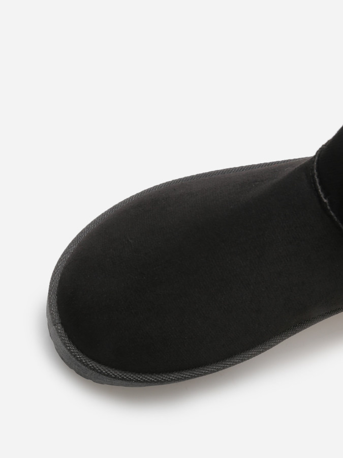 Boots en suédine fourrées à plateforme