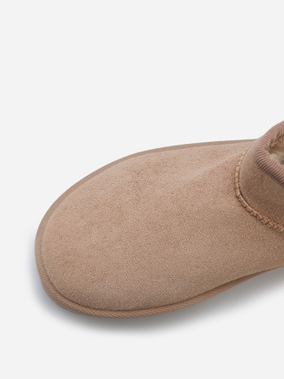 Boots en suédine fourrées à plateforme