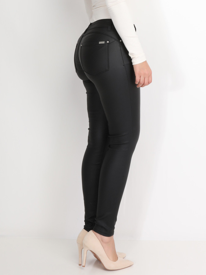 Pantalon skinny enduit