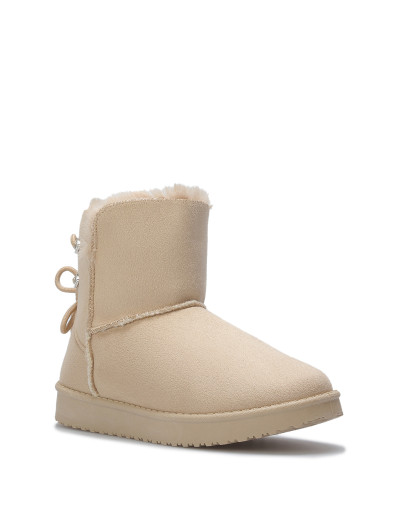 Boots fourrées à strass