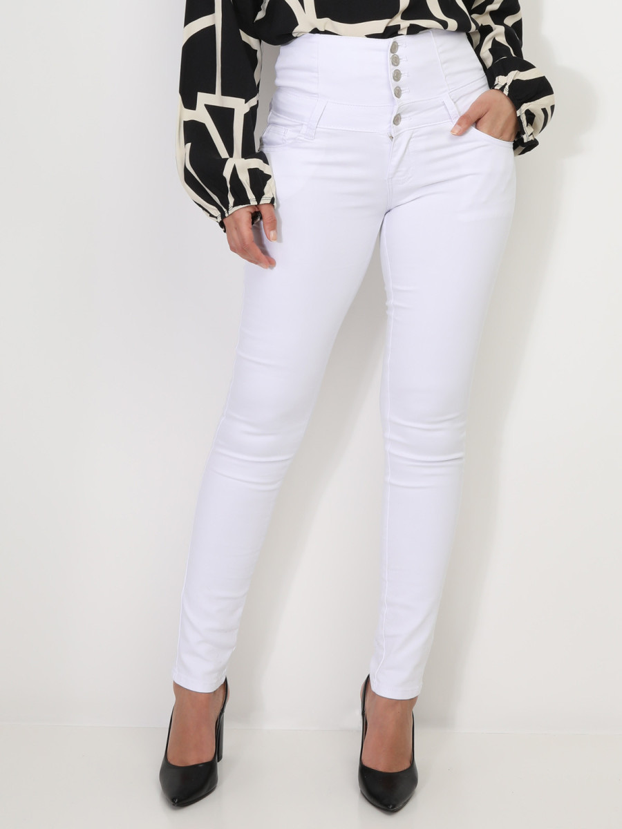 Jeans skinny taille très haute