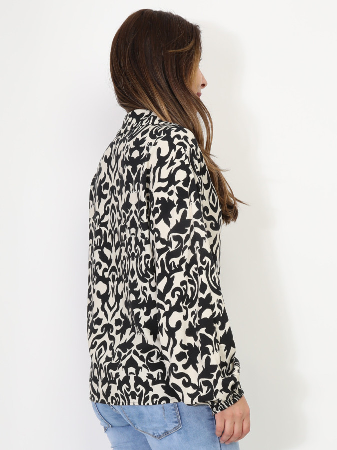 Blouse à imprimé baroque