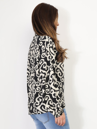 Blouse à motif abstrait