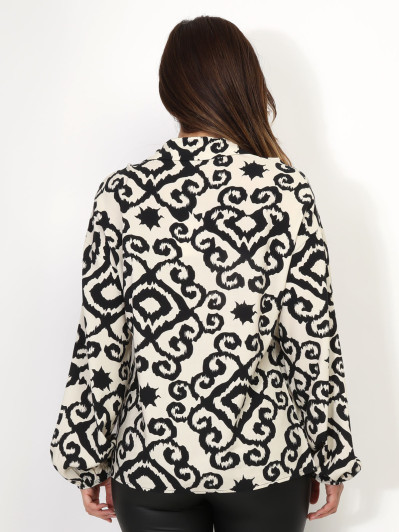 Blouse à motif abstrait