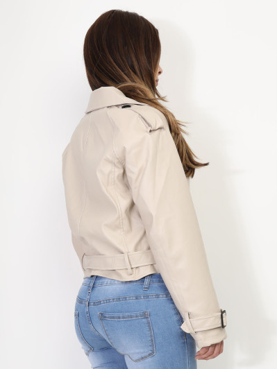 Blouson court en simili