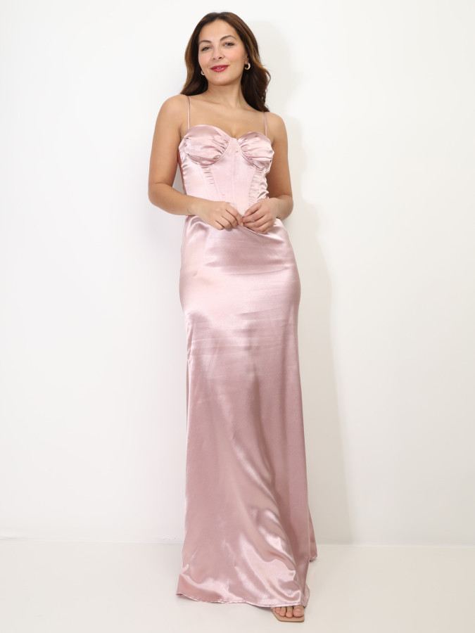 Robe de soirée effet corset