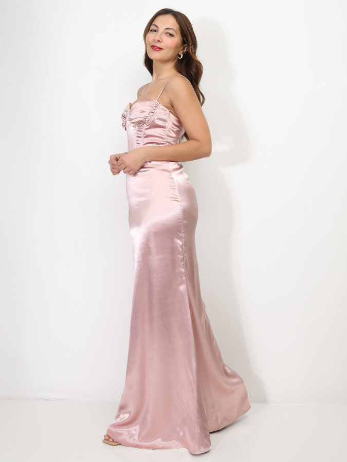 Robe de soirée effet corset