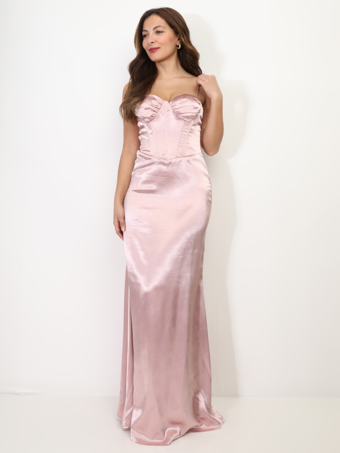 Robe de soirée effet corset