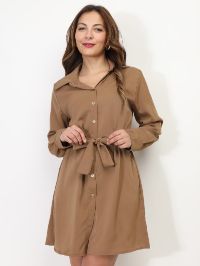 Robe chemise à nouer