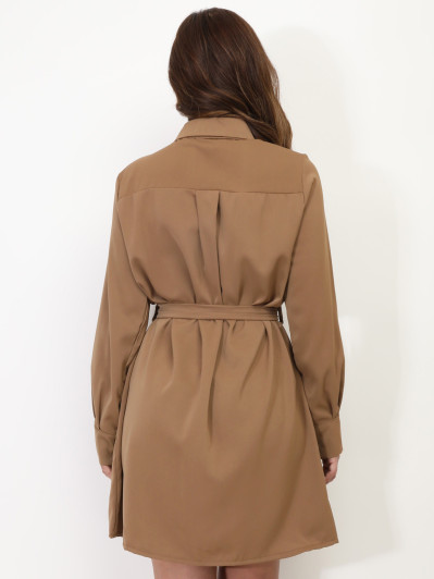 Robe chemise à nouer