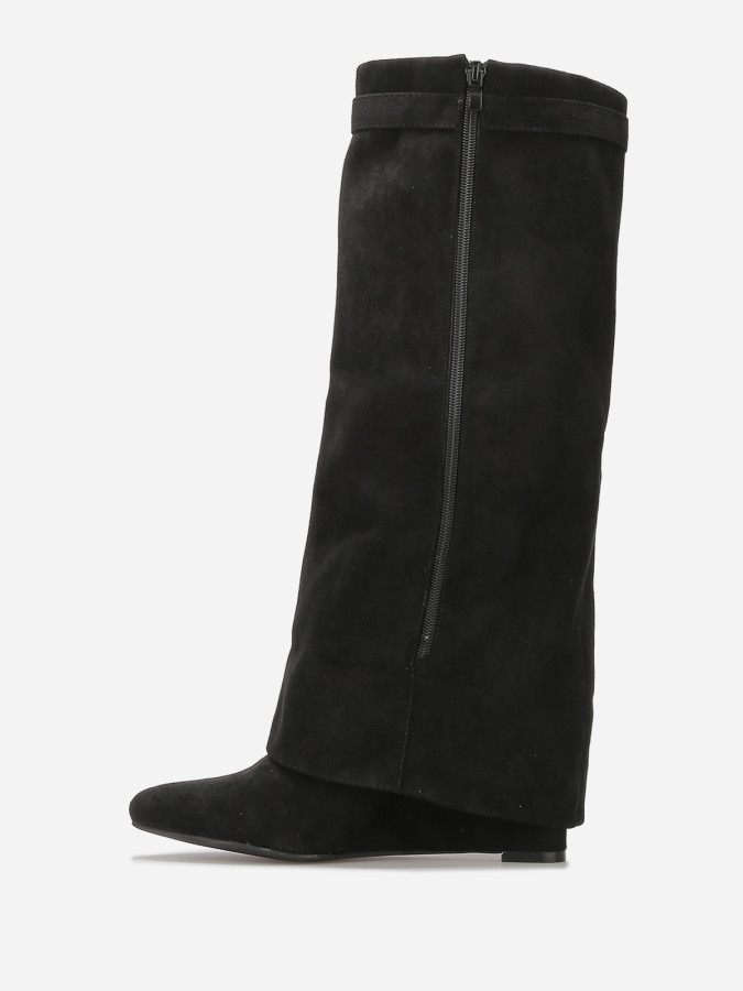 Bottes compensées trompe-l'oeil