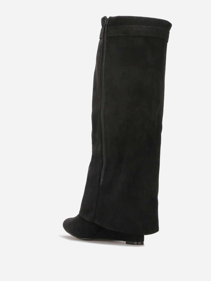 Bottes compensées trompe-l'oeil