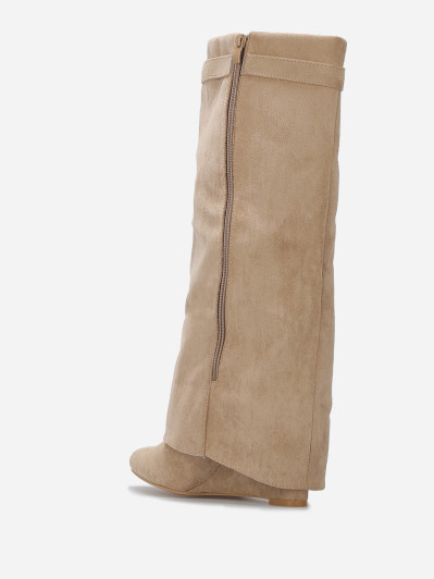 Bottes compensées trompe-l'oeil