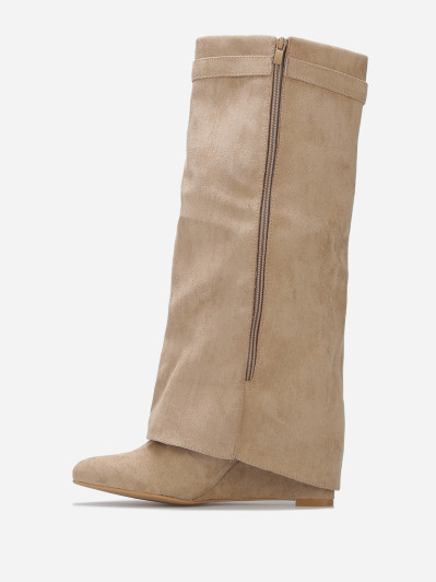 Bottes compensées trompe-l'oeil