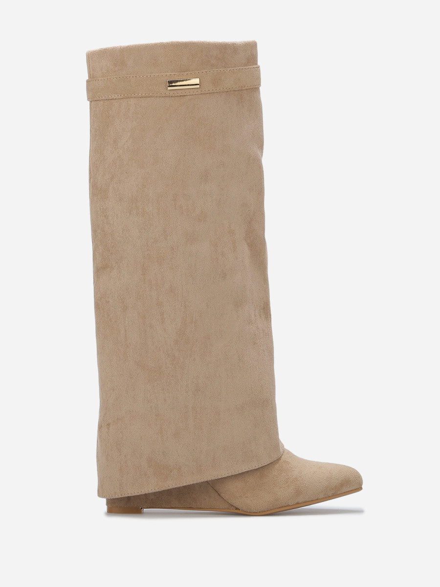 Bottes compensées trompe-l'oeil