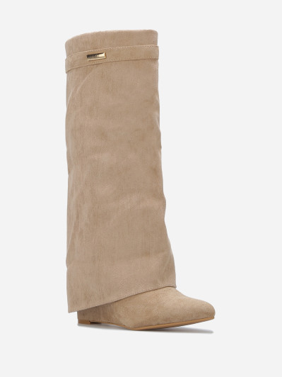 Bottes compensées trompe-l'oeil