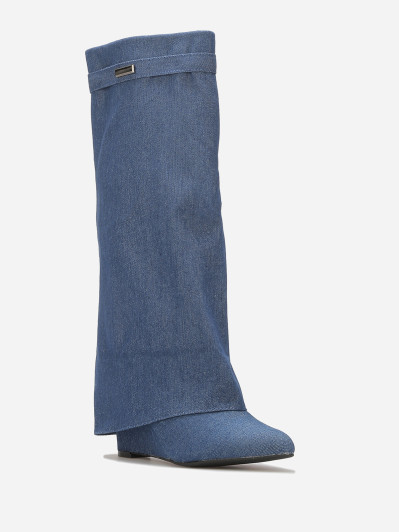 Bottes compensées trompe-l'oeil