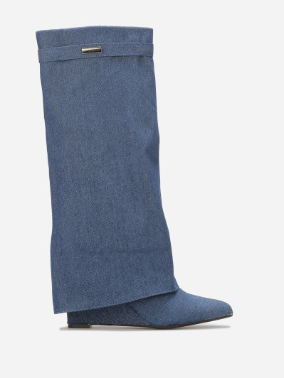 Bottes compensées trompe-l'oeil