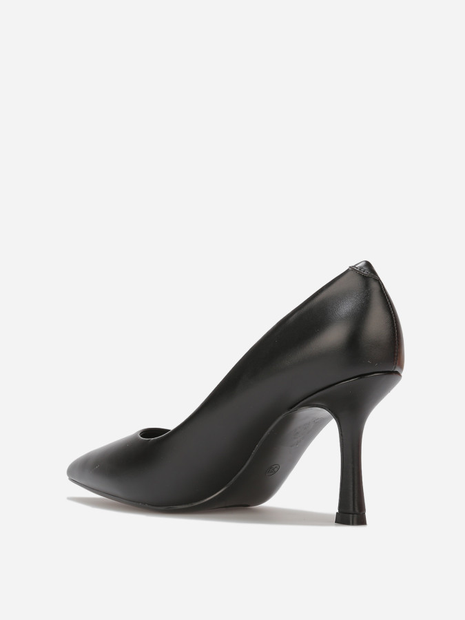 Escarpins en simili à talon bobine fin