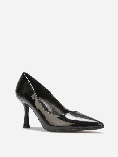 Escarpins pointus à talon bobine