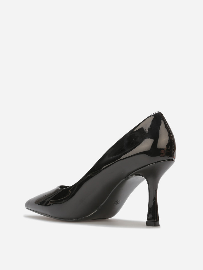 Escarpins pointus à talon bobine