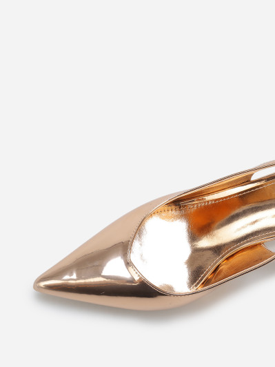 Escarpins slingback vernis