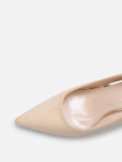 Escarpins pointus classiques en suédine