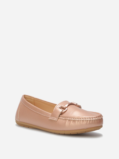 Mocassins slippers à mors métallique