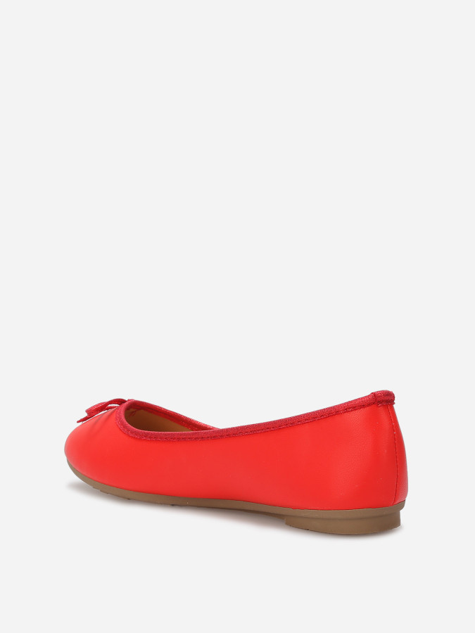 Ballerines à bout rond et nœud