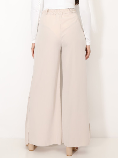 Pantalon de costume palazzo plissé