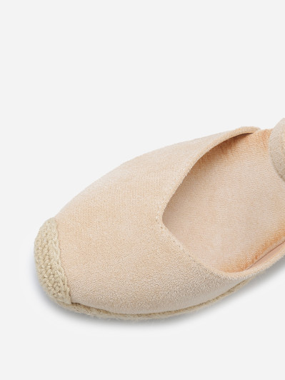 Espadrilles compensées en suédine