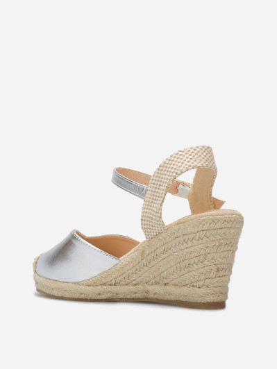 Espadrilles compensées en simili