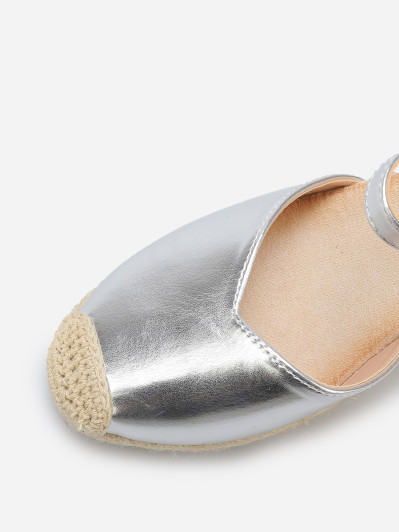 Espadrilles compensées en simili